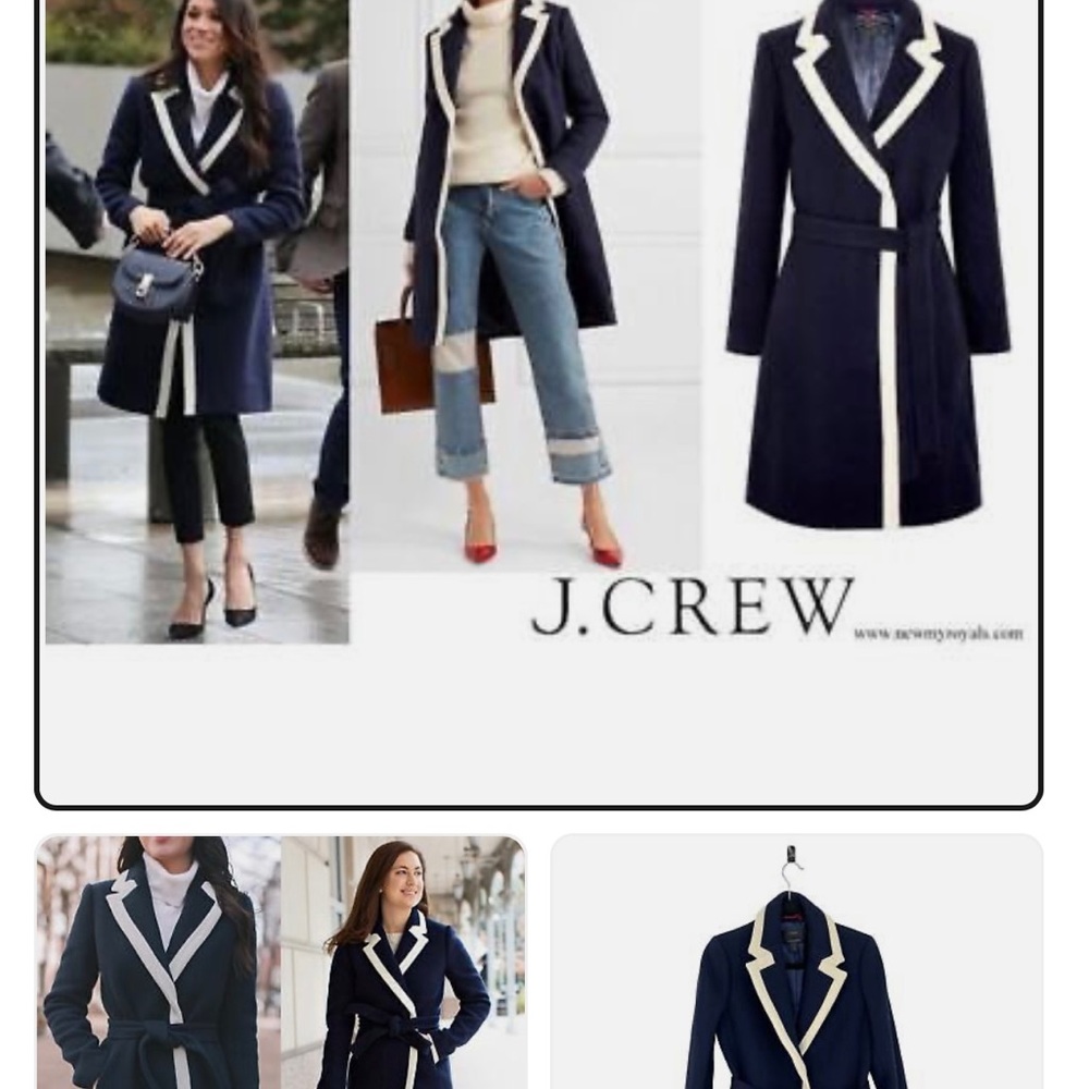 NWT j crew wool tipped coat 00